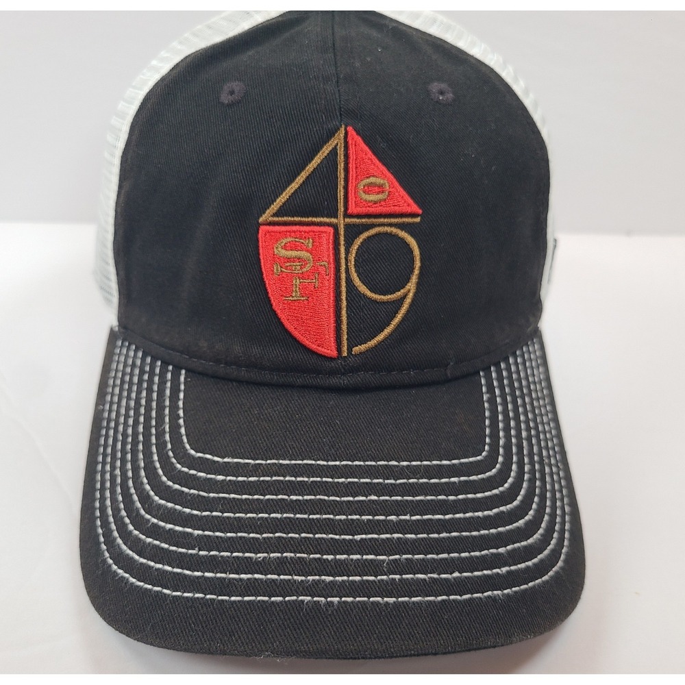 Fanatics Pro Line San Francisco 49ers Trucker Hat Mens Black White Football NFL